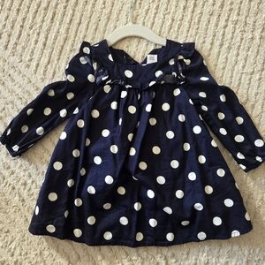 GAP Navy and White Baby Dress